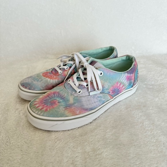 Vans Doheny Pastel Rainbow Canvas Tie-Dye Shoes - Picture 2 of 8